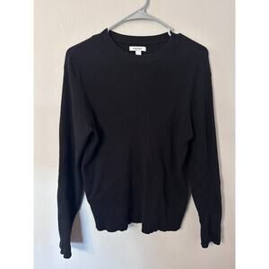 Nine West women's size XXL black ribbed crew neck sweater